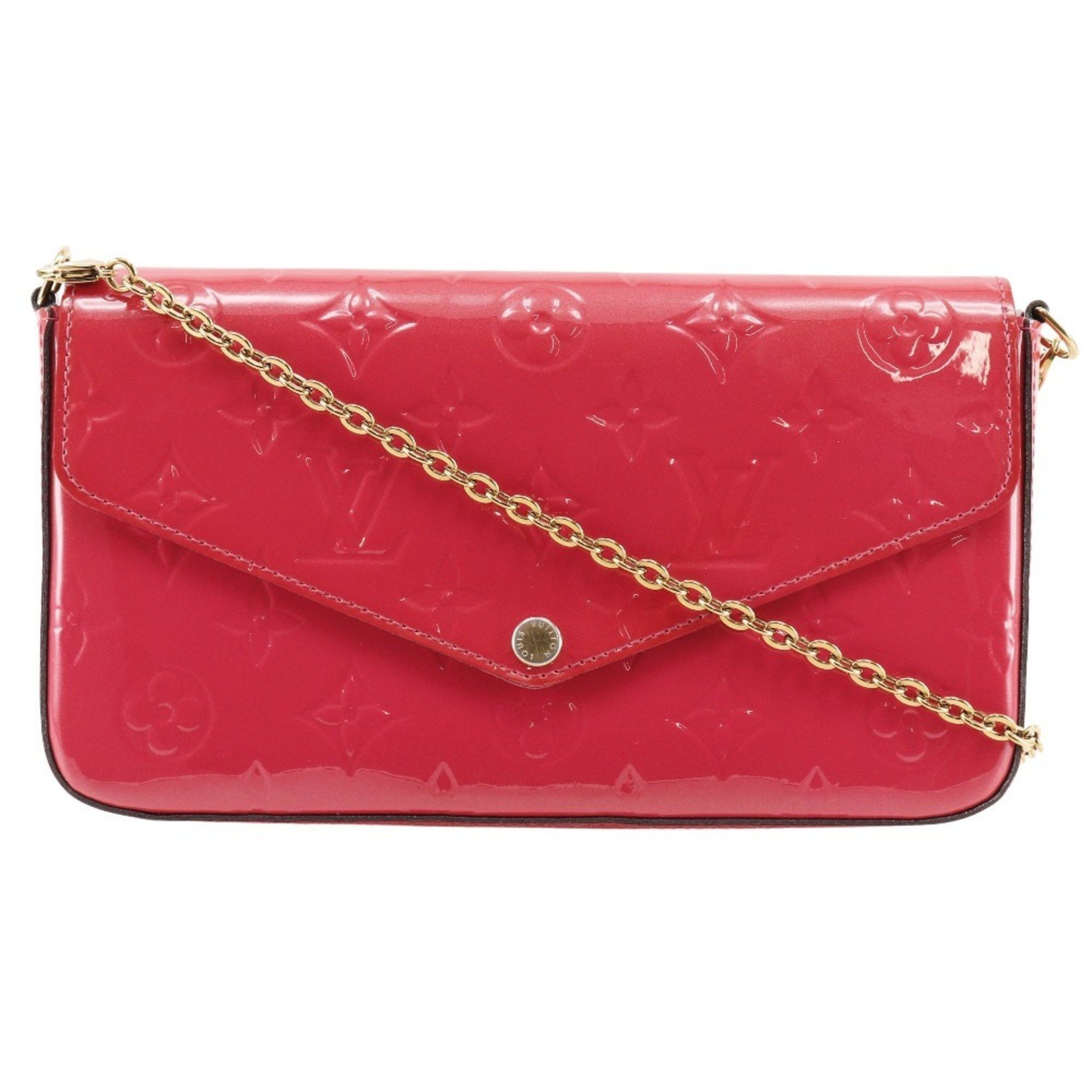 Louis Vuitton Louis Vuitton Felice Shoulder Bag Pochette Wallet Chain M61787 Monogram Vernis Hot Pink 2016 2way Snap Button Women's S172024773 Size ONE SIZE - 1 Thumbnail