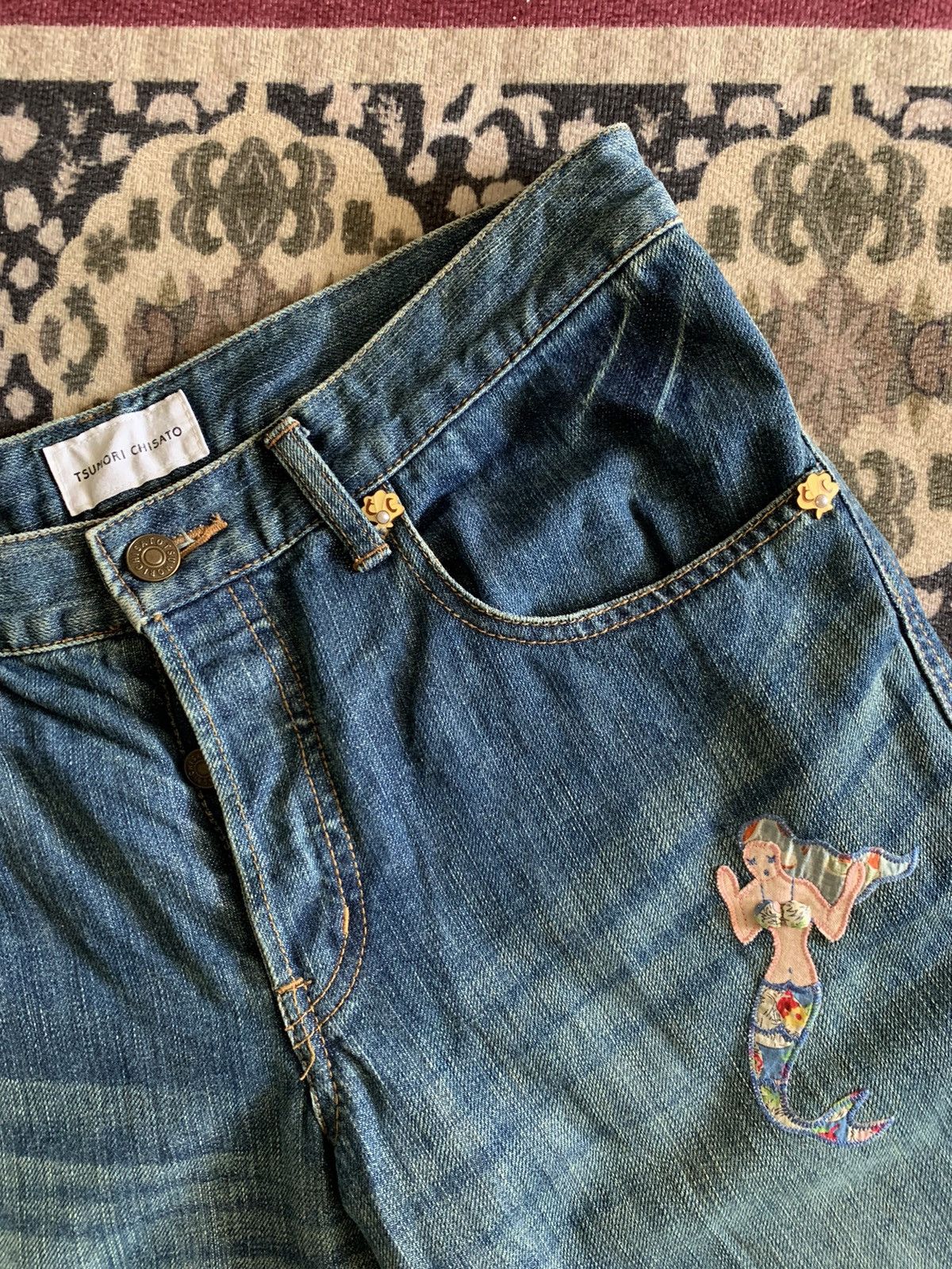Issey Miyake × Japanese Brand × Tsumori Chisato Tsumori Chisato Nudes Sexy Mermaid shorts jorts Size US 31 - 3 Thumbnail
