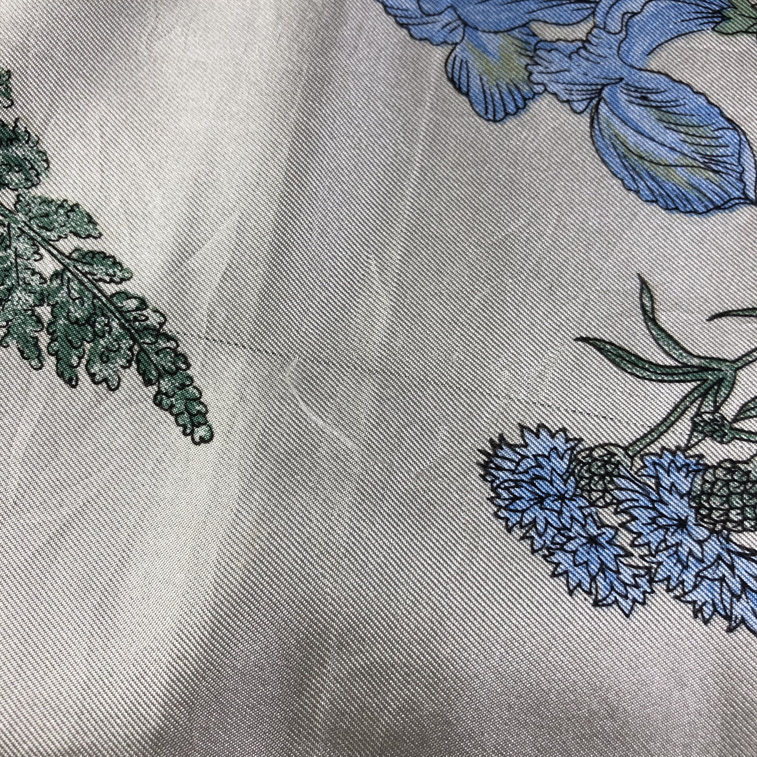 Luxury Floral Silk Scarf M722