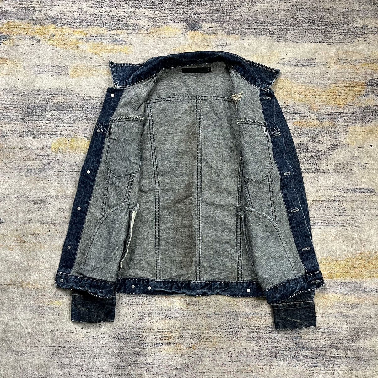 GOSTAR DE FUGA × If Six Was Nine × Le Grande Bleu (L.G.B.) Fuga washed distressed denim jacket Size US XS / EU 42 / 0 - 8 Thumbnail