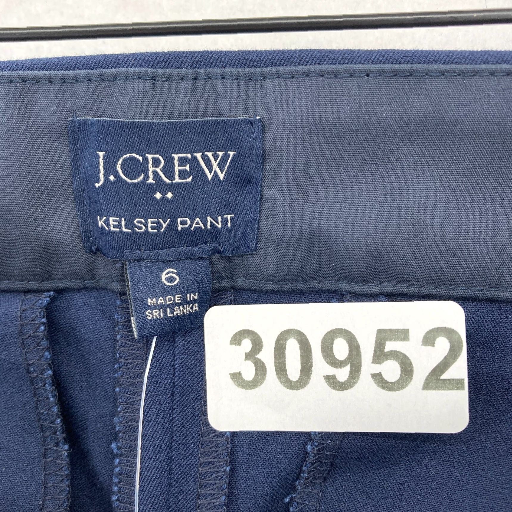 J.Crew J.Crew Kelsey Pant Women's 6 Flared Crop Blue Stretch High Rise Size 30" / US 8 / IT 44 - 4 Thumbnail