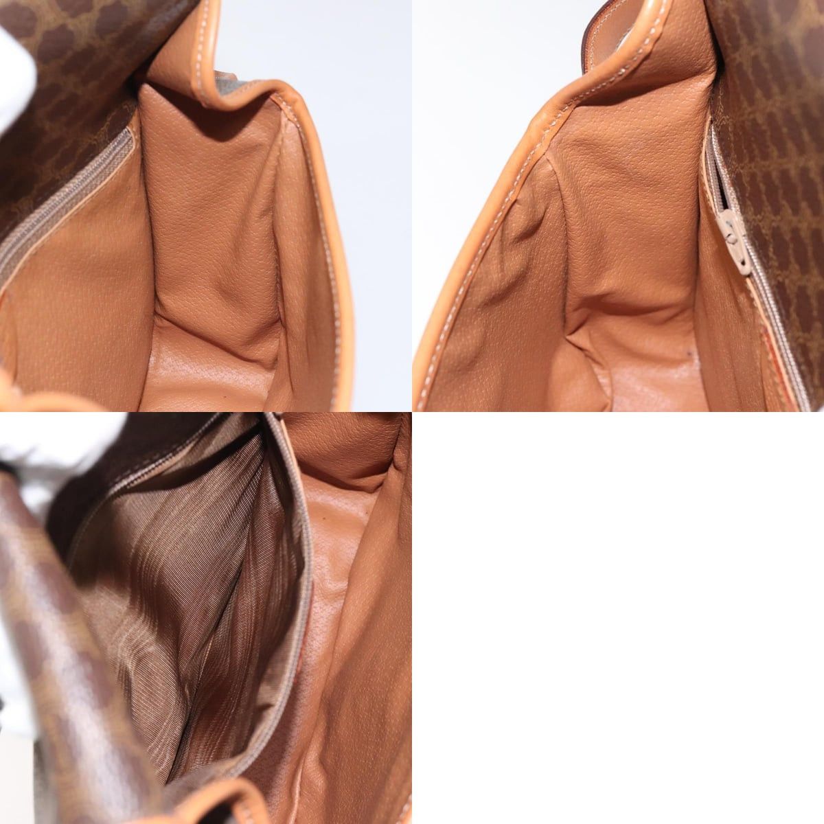 Celine CELINE Macadam Canvas Shoulder Bag Pvc Leather Brown Gold Size ONE SIZE - 12 Thumbnail
