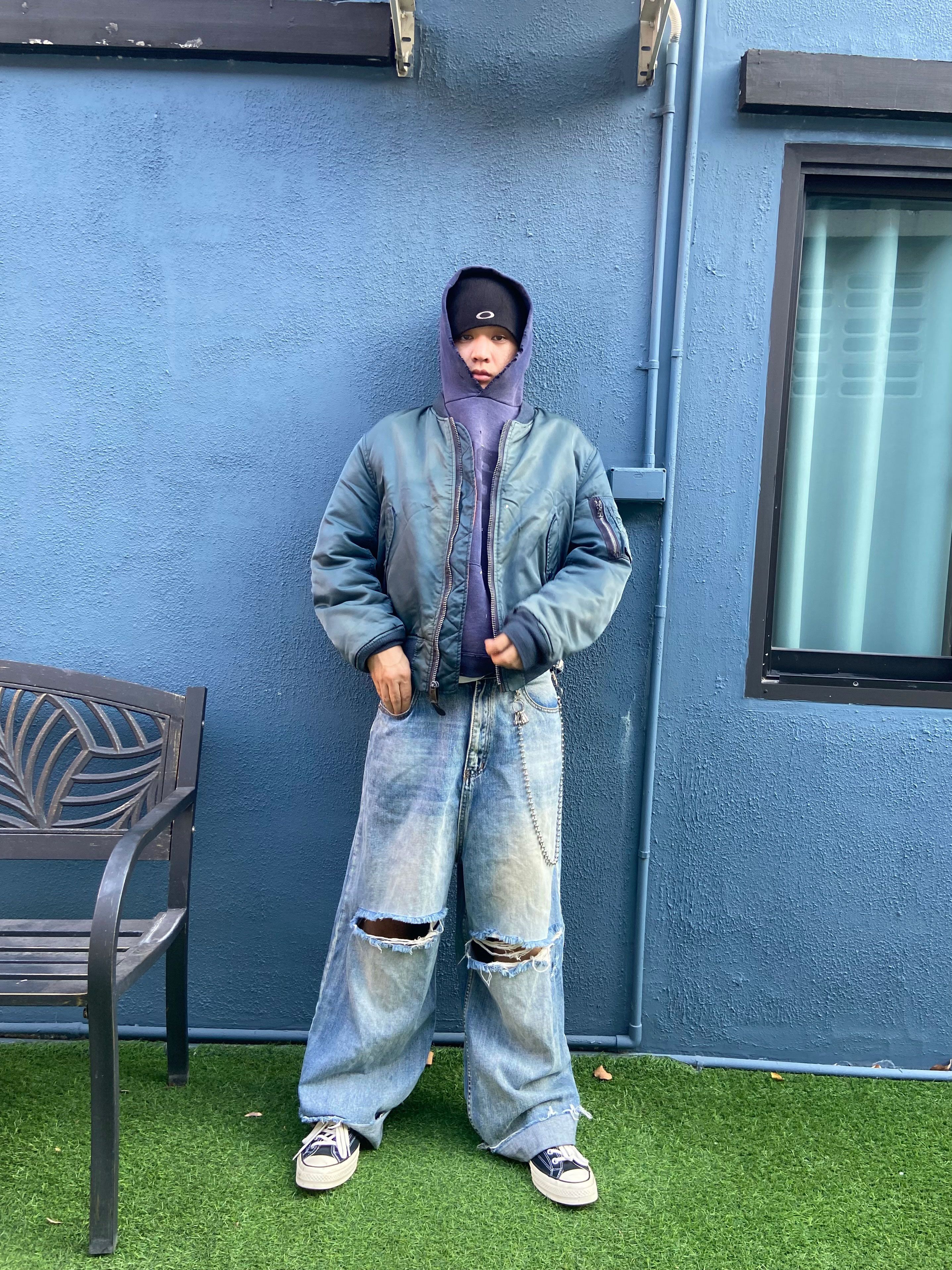 Other Faded Reversible Ma-1 Bomber Jacket Size US M / EU 48-50 / 2 - 11 Thumbnail