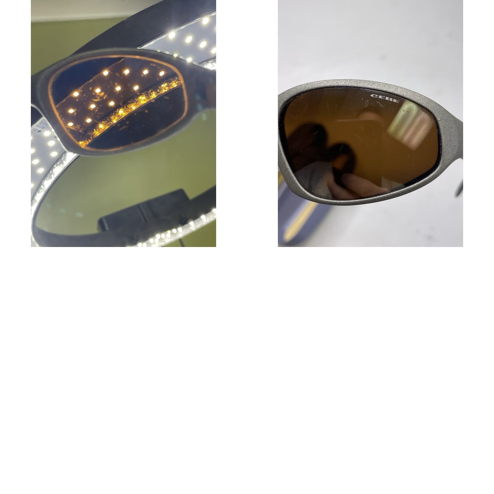 Vintage VINTAGE Cébé Sunglasses Ski 4937 0451 L9 Made in France with Case & Strap Gray Plastic Unisex Adult Sport Glasses Size ONE SIZE - 10 Thumbnail
