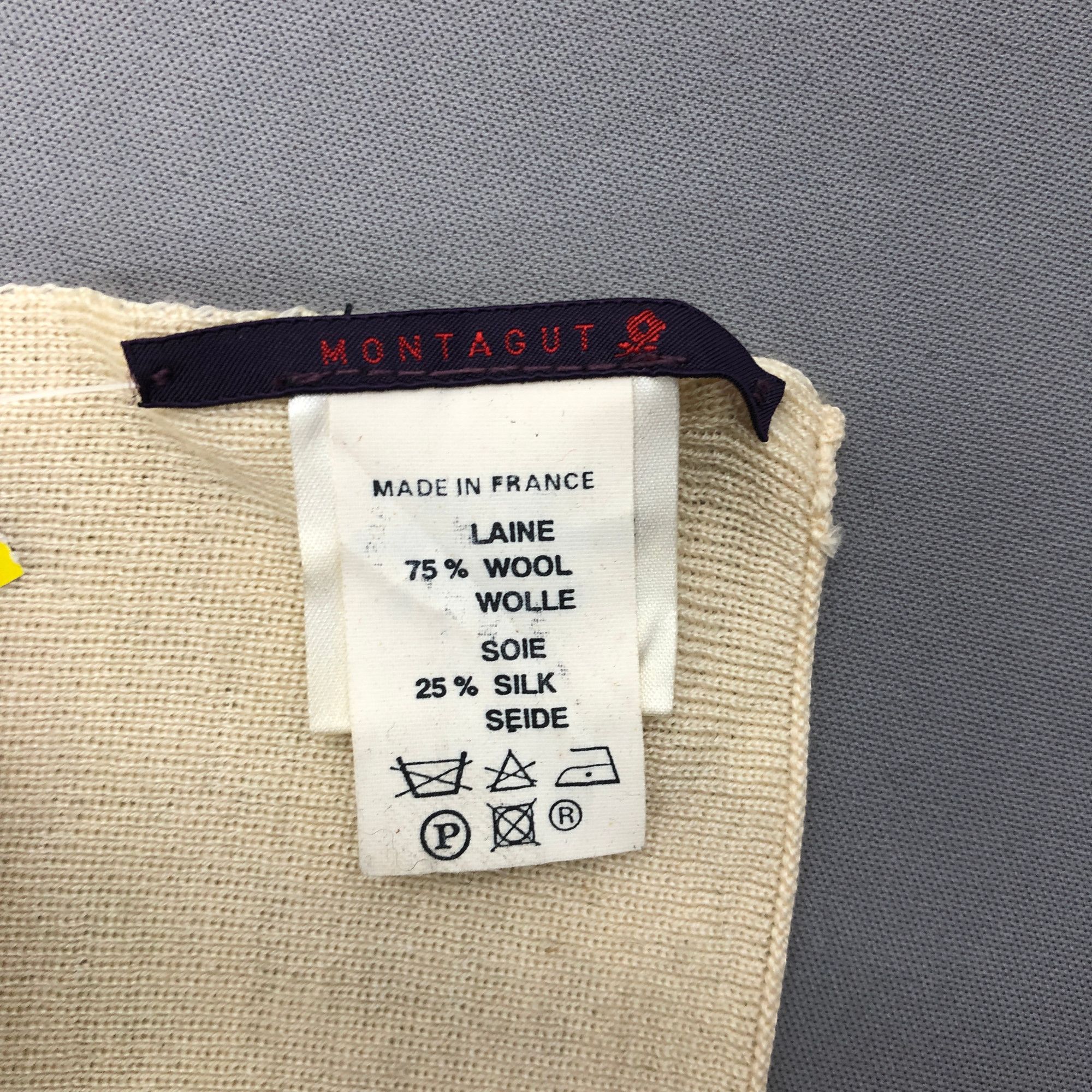 Montagut Vintage Montagut Scarf Muffler Wool Cashmere Scarves Size ONE SIZE - 4 Thumbnail
