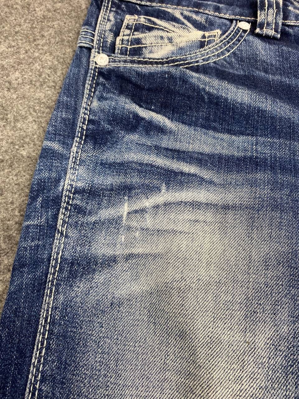 Japanese Brand back number japanese brands distressed denim nice design Size 30" / US 8 / IT 44 - 8 Thumbnail