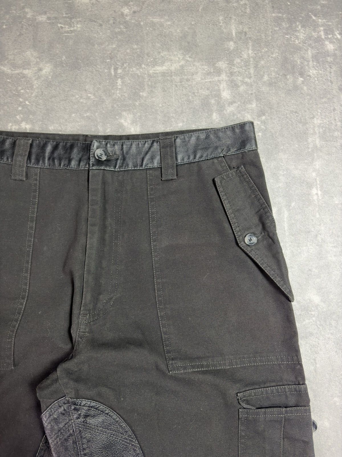 Roberto Cavalli Class Roberto Cavalli Leather Elements Cargo Denim Jeans 32 Size US 32 / EU 48 - 9 Thumbnail