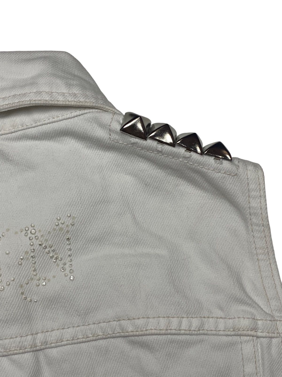 Hysteric Glamour 1990s Hysteric - White Spike Denim Vest Size M / US 6-8 / IT 42-44 - 7 Thumbnail