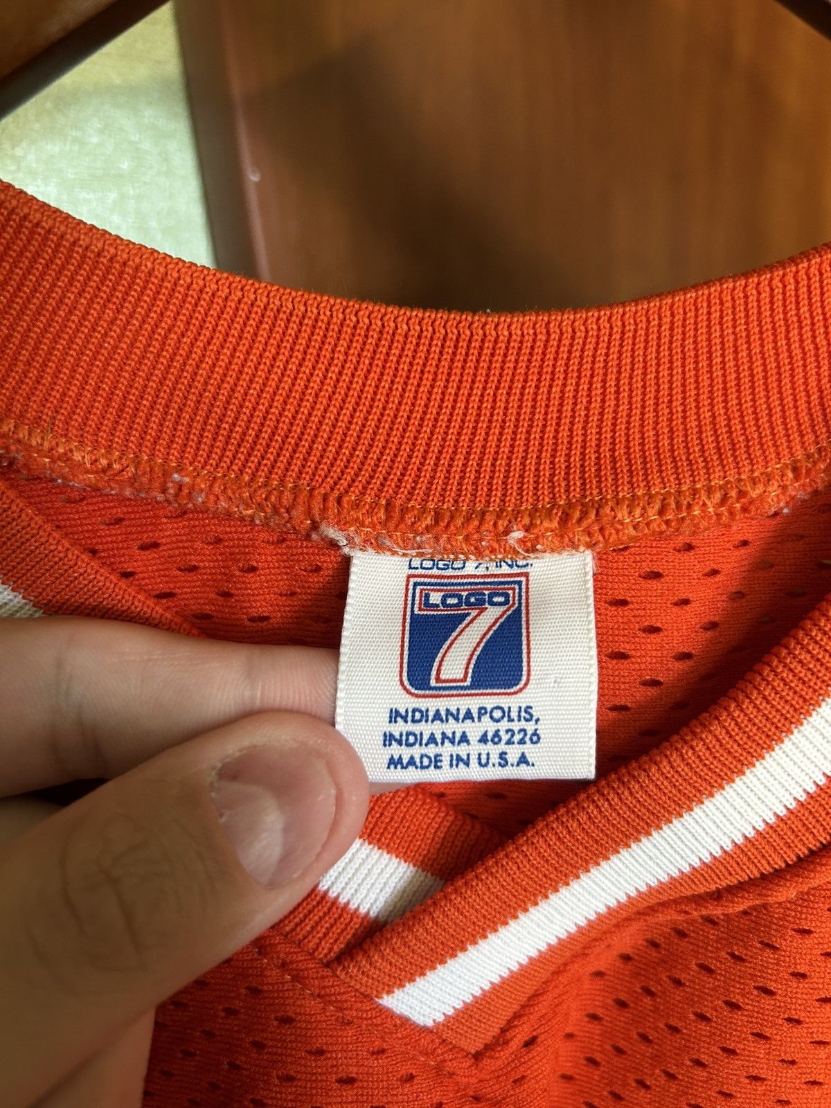 Logo 7 80s 90s Denver Broncos Logo 7 Mesh jersey shirt Vintage Size US M / EU 48-50 / 2 - 4 Thumbnail