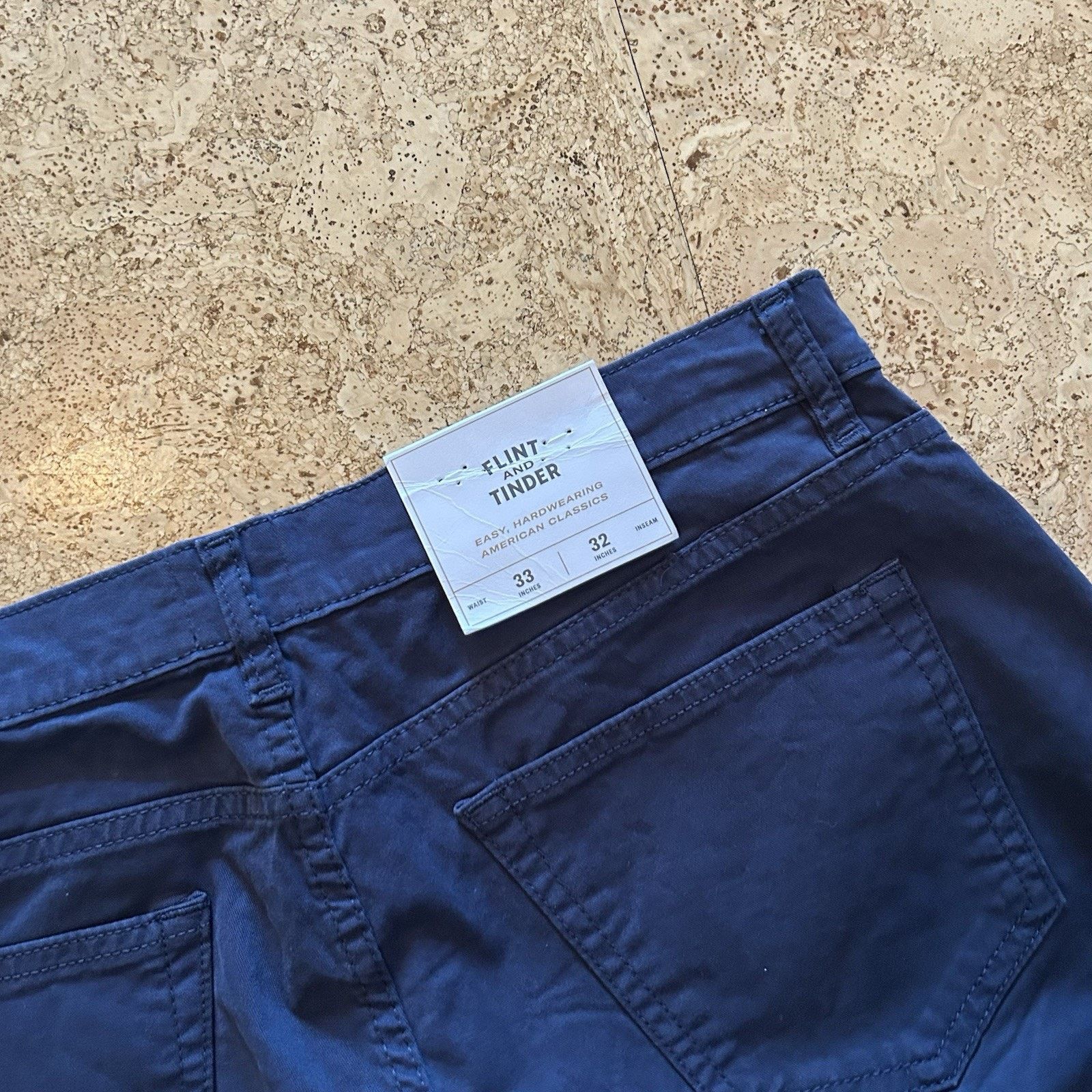 Flint And Tinder NEW Huckberry 365 Tapered Fit Stretch Chino Pants 33x32 Size US 33 - 5 Thumbnail