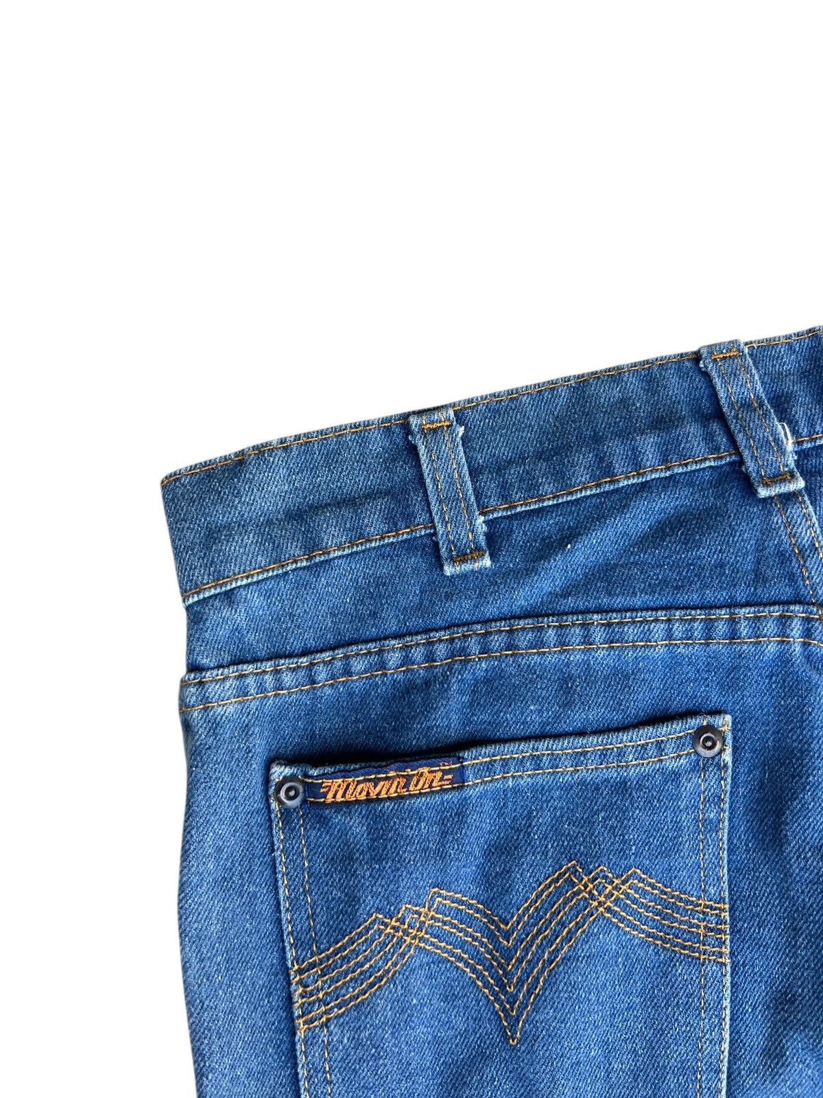 Levi's Vintage 70s Levi’s Movin On Jeans Blue Tab Flare Denim Jeans Size US 30 / EU 46 - 14 Thumbnail