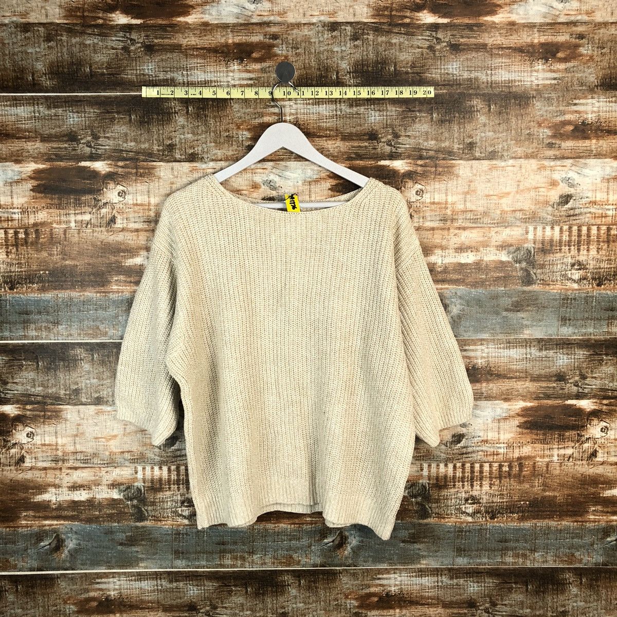 Vintage Uniqlo vintage japan Cream Knitwear #A1726 Size L / US 10 / IT 46 - 1 Thumbnail