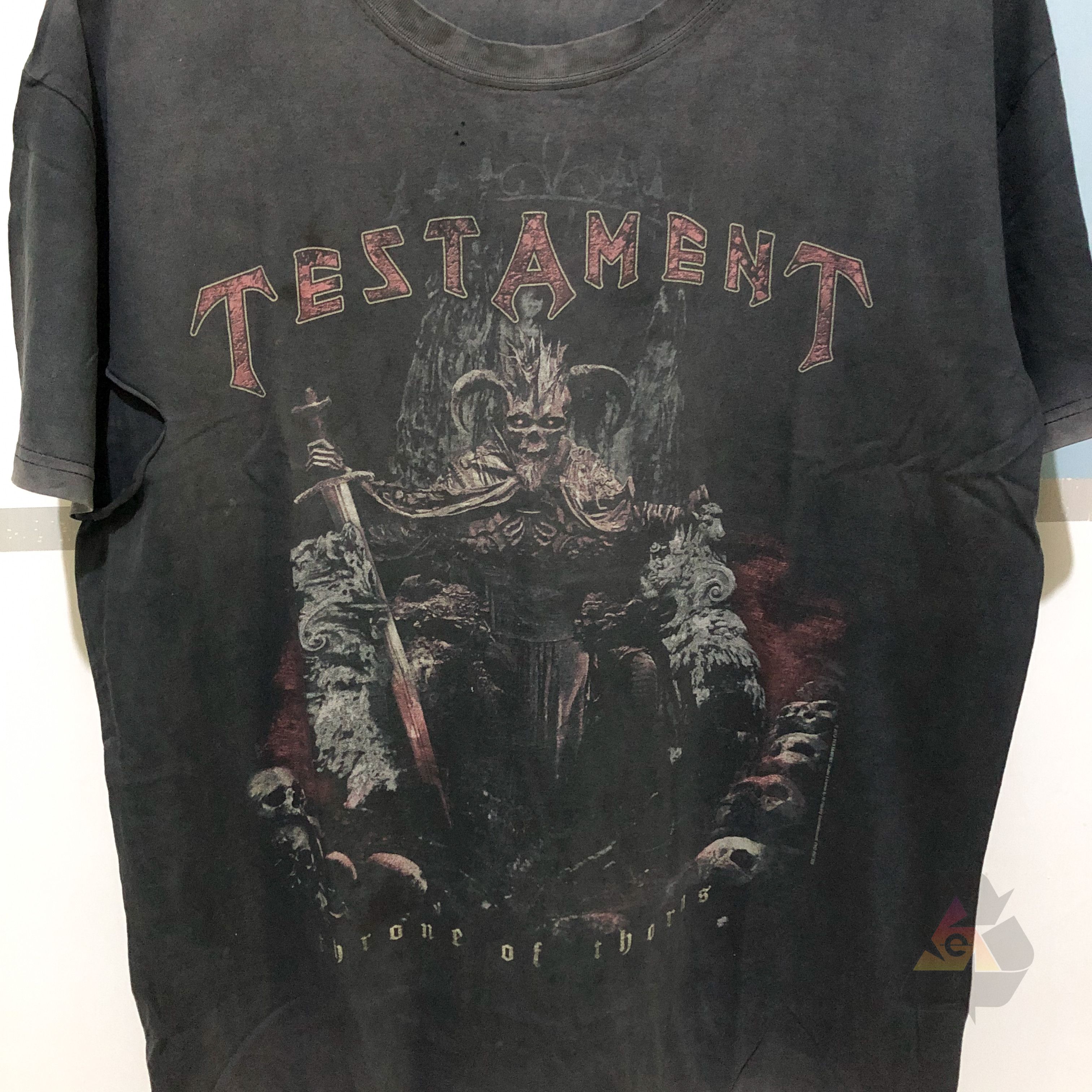 Band Tees Vintage THRASHED Testament Throne Of Thorns T-Shirt Size US L / EU 52-54 / 3 - 3 Thumbnail