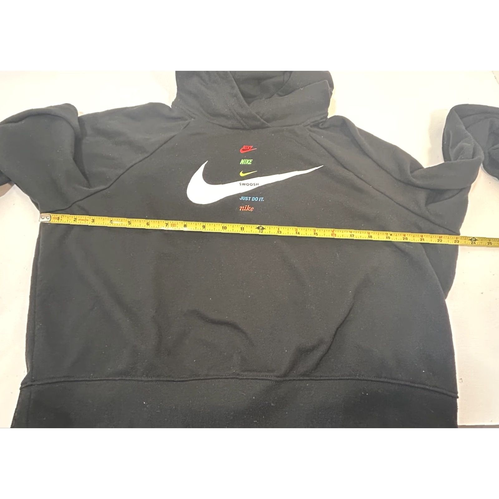 Nike Nike Fleece Hoodie Cropped Women M Black Center Swoosh DJ1123-011 Size M / US 6-8 / IT 42-44 - 5 Thumbnail