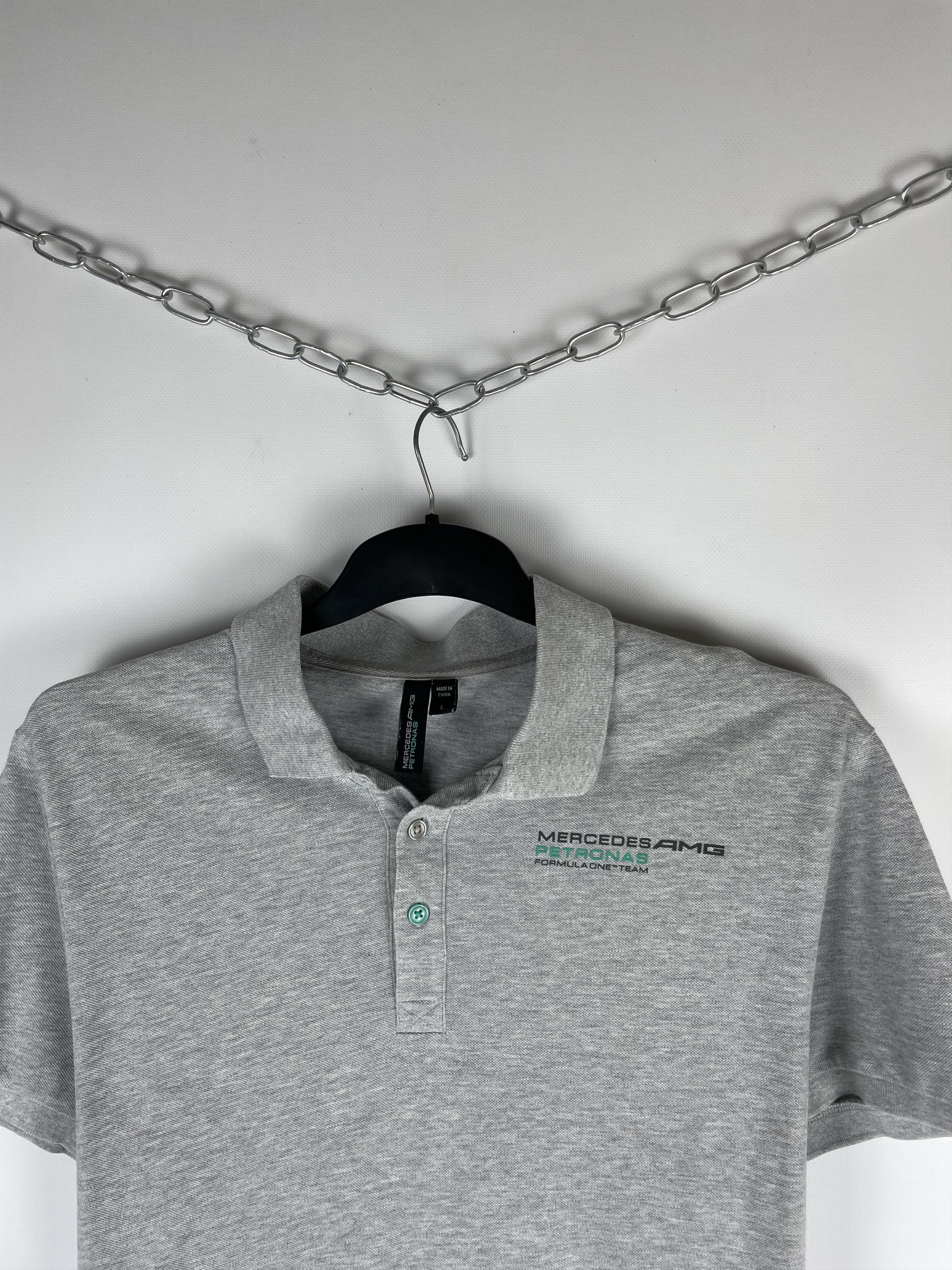 Mercedes-Benz × Vintage Mersedes Benz AMG shirt polo Petronas Size US L / EU 52-54 / 3 - 3 Thumbnail