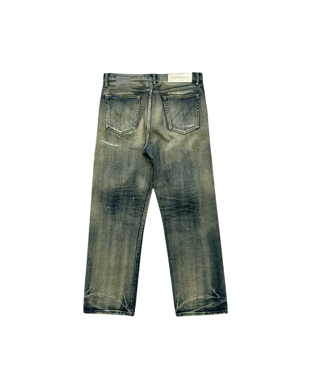 Yohji Yamamoto Neighborhood x Yohji Yamamoto SS24 Lettering Denim Pants Size US 36 / EU 52 - 5 Thumbnail
