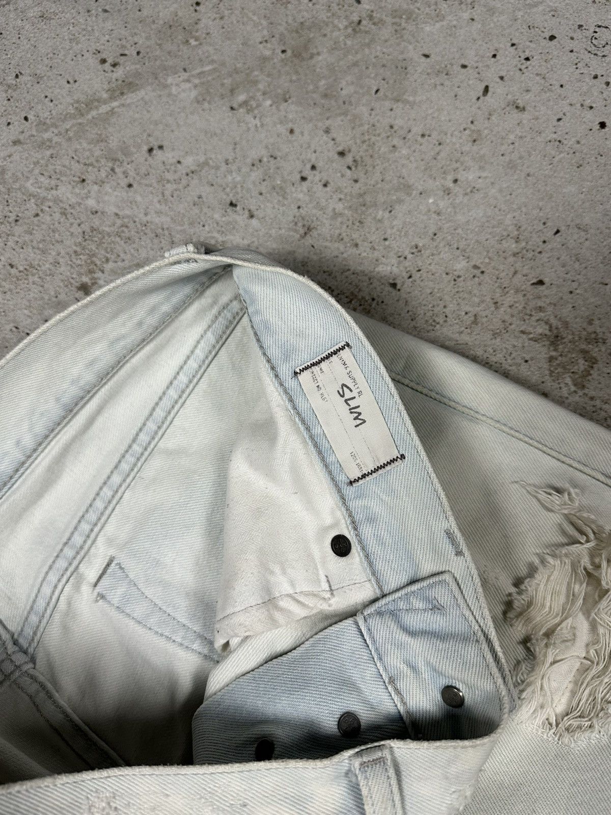 Polo Ralph Lauren × Vintage Vintage Y2K Ralph Lauren Distressed Bleached Denim Pants Size US 31 - 10 Thumbnail