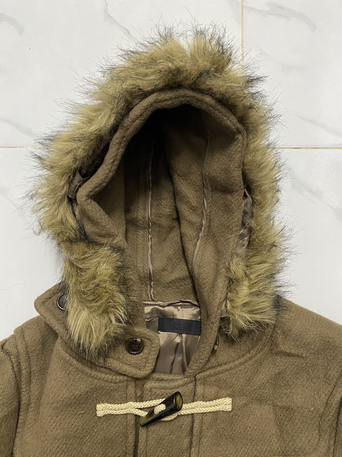 If Six Was Nine × Uniqlo Uniqlo Wool Mink Fur Coat Hoodie Size US XL / EU 56 / 4 - 7 Thumbnail