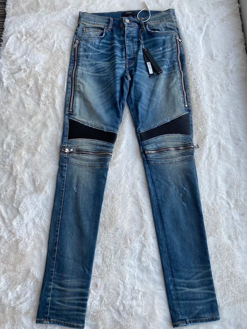 Amiri Amiri Washed blue mx2 jeans 2501-Nextarrow Size US 34 / EU 50 - 1 Thumbnail