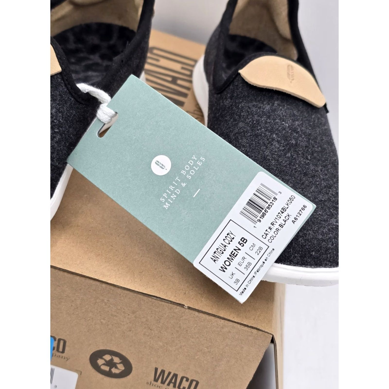 Vintage REVITALIGN Antigua Cozy Sneaker Black Sz 5 B Narrow - NIB Womens Shoes Size US 5 / IT 35 - 3 Thumbnail