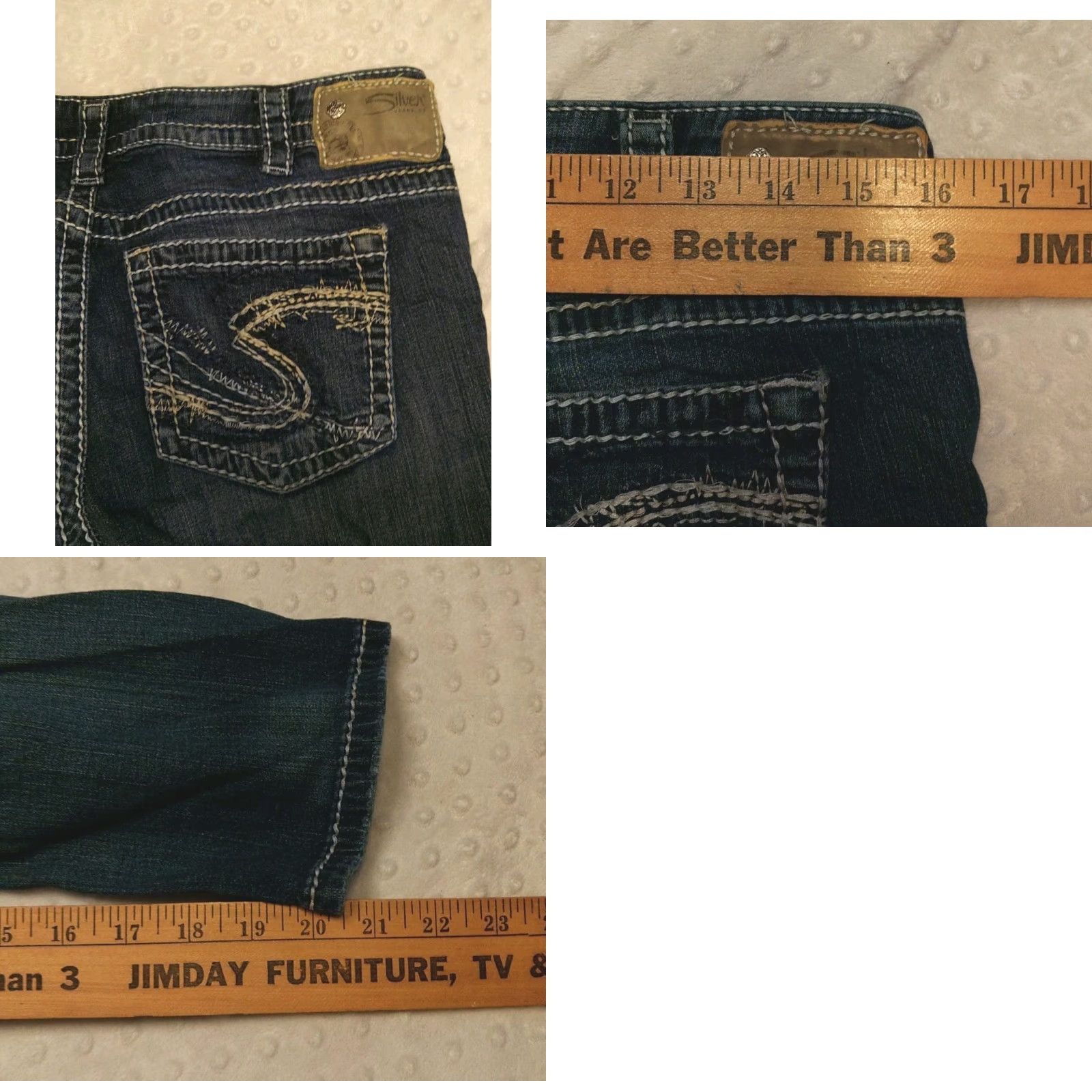 Silver Jeans Co. Silver Jeans Capri Jeans 30 Blue Aiko Capri Womens 5-Pocket Denim Logo Button Zip Stretch Crop Modern City Rock Casual Size 30" / US 8 / IT 44 - 8 Thumbnail