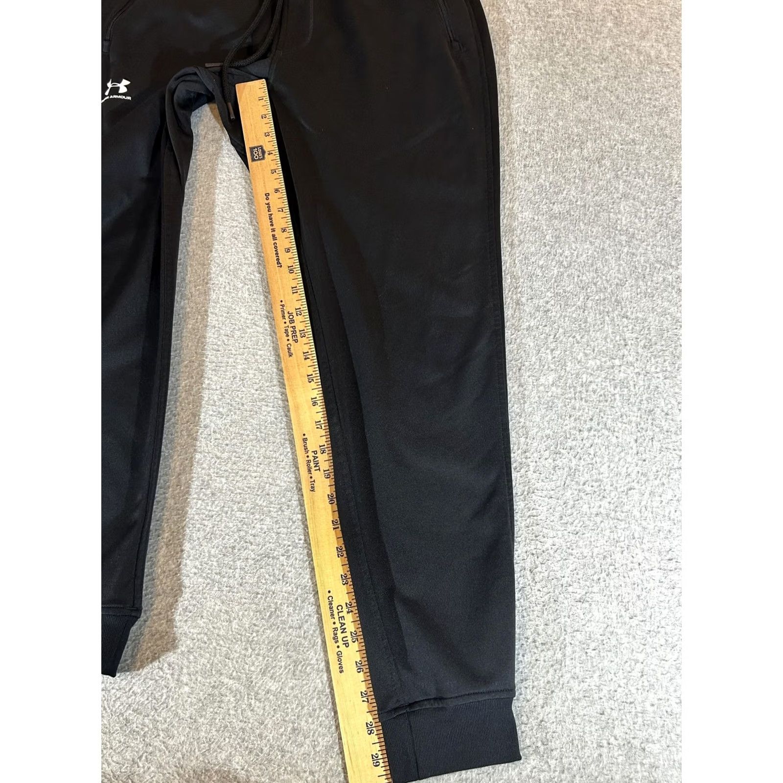 Under Armour Under Armour Jogger Pants Men M Black Knit Tapered Relaxed Pocket Zip Pocket Athletic Gym Running Casual Mens Size US 31 - 3 Thumbnail