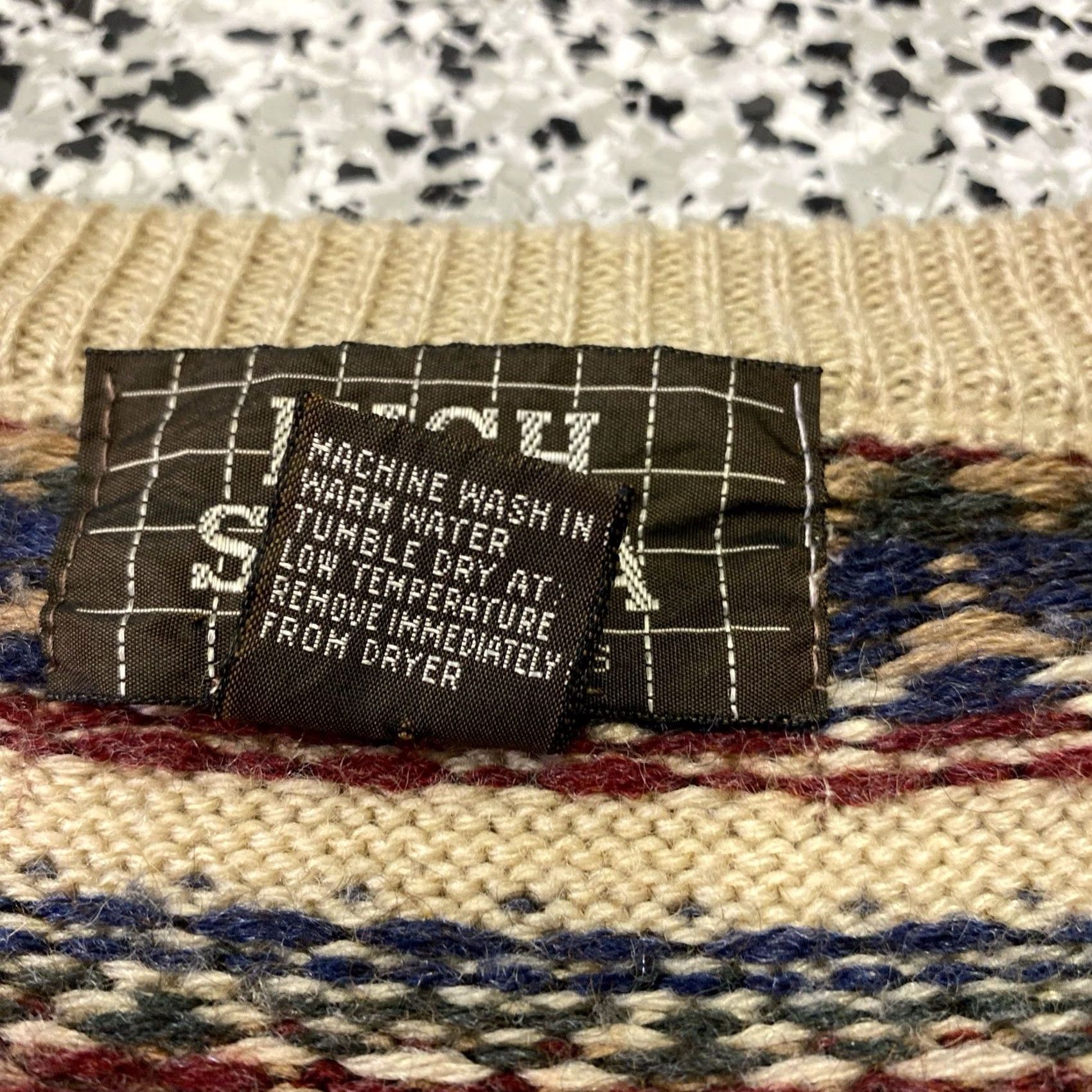 High Sierra VINTAGE High Sierra by Mervyn's Mens Knit Sweater Size Large Brown Striped 90s Crew Neck Pullover Size US L / EU 52-54 / 3 - 3 Thumbnail