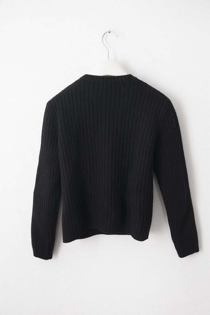 Helmut Lang AW99 black wool sweater Size XS / US 0-2 / IT 36-38 - 4 Thumbnail
