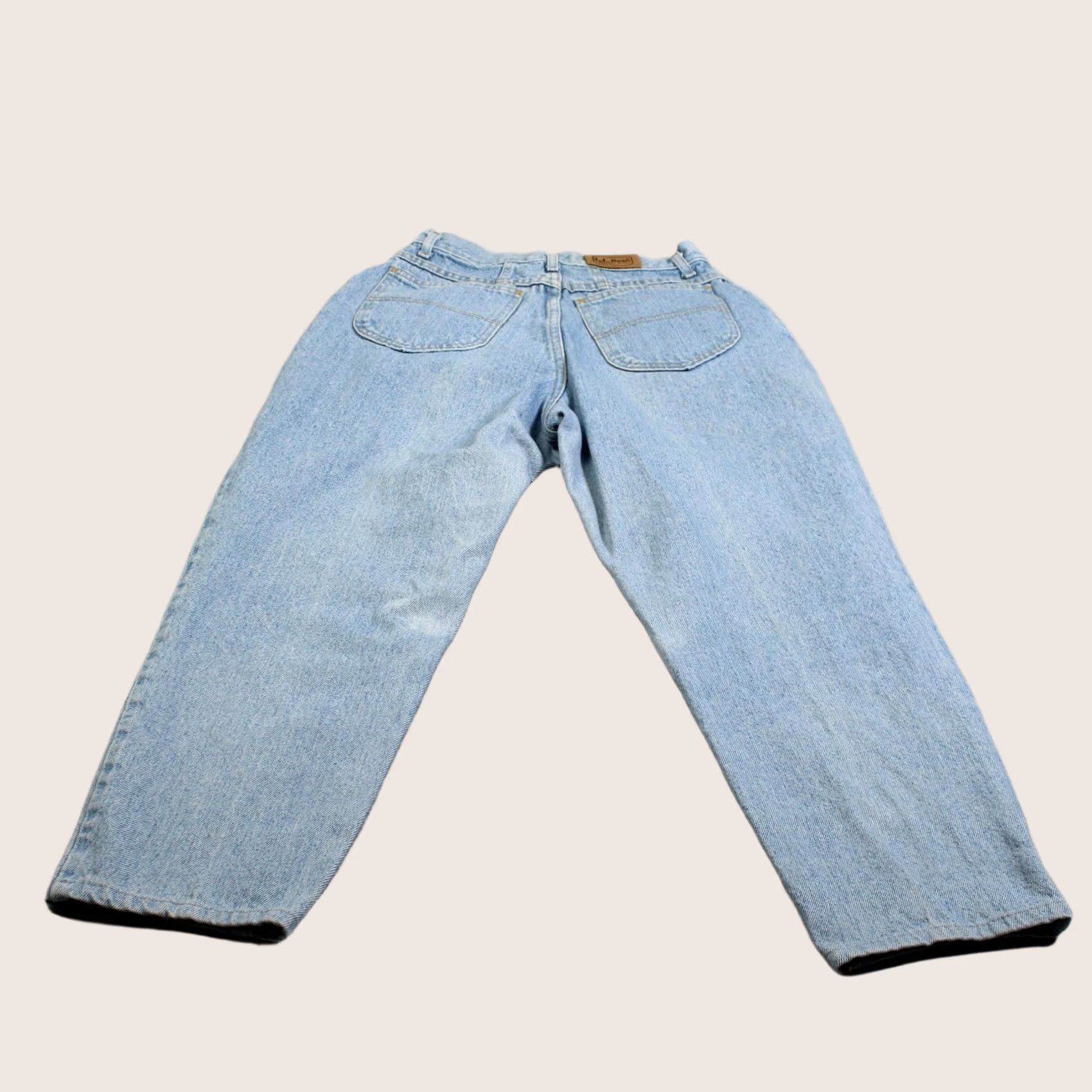 Vintage VINTAGE L.L.Bean Jeans Women 10 Blue Light Wash High Rise Mom Tapper 90s Made USA Size 32" / US 10 / IT 46 - 1 Thumbnail