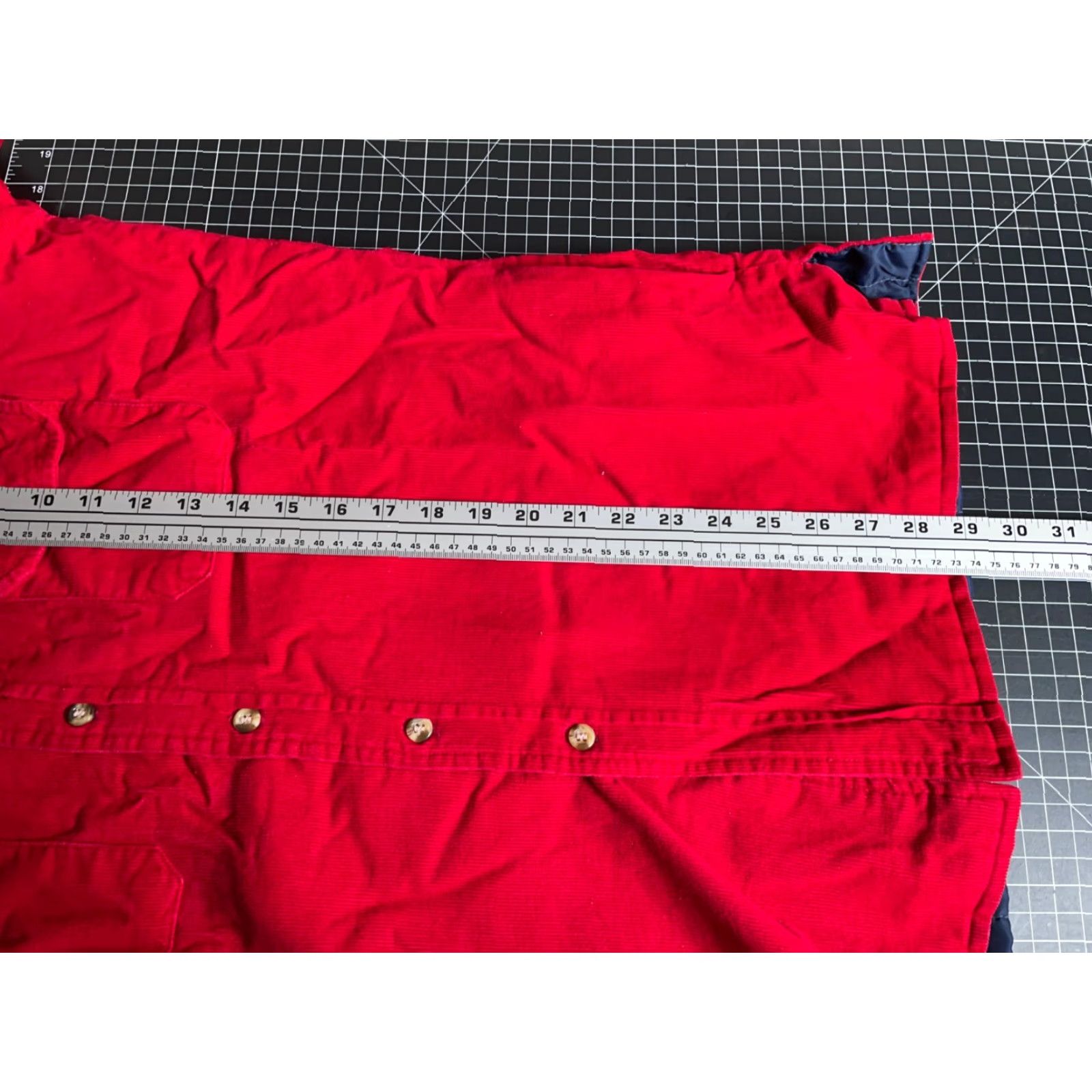 Vintage VINTAGE St. John's Bay Corduroy Shirt Jacket Men's Medium Red Quilted Lined Shacket 90s Grunge Retro Casual Workwear Pockets Size US M / EU 48-50 / 2 - 6 Thumbnail