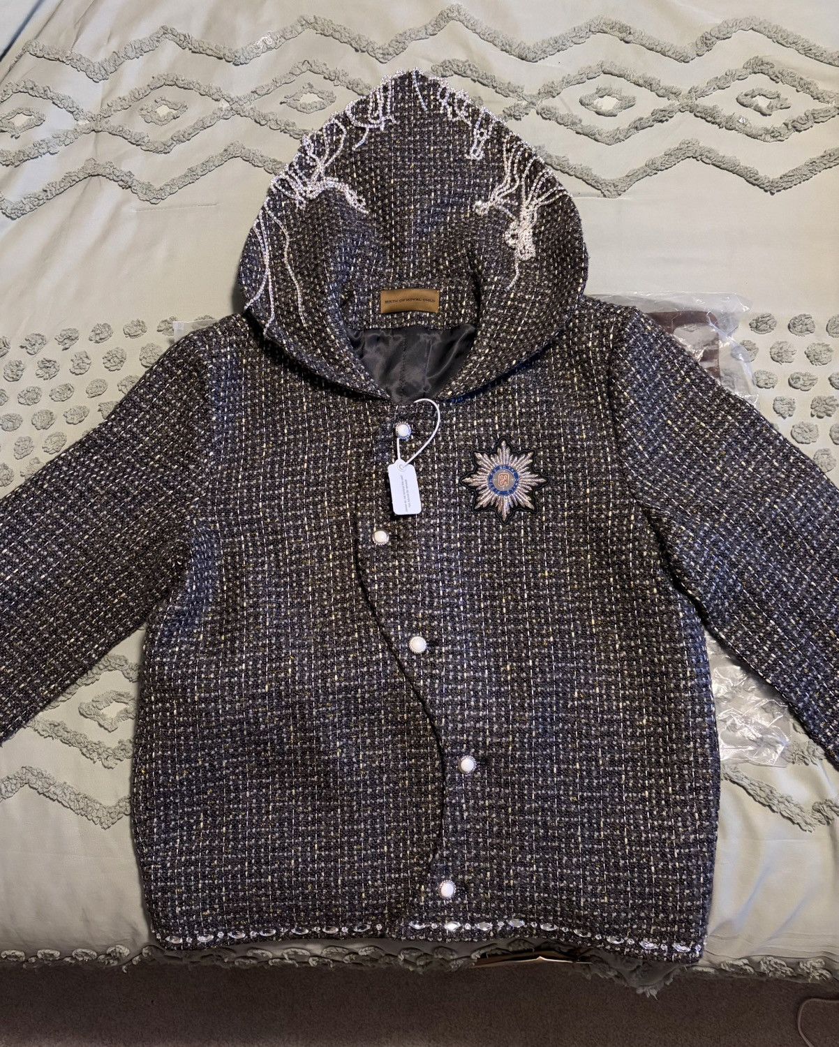 Birth of Royal Child Birth of Royal Child Diamond Jacket Gray Decorative Buttons Size US S / EU 44-46 / 1 - 1 Thumbnail