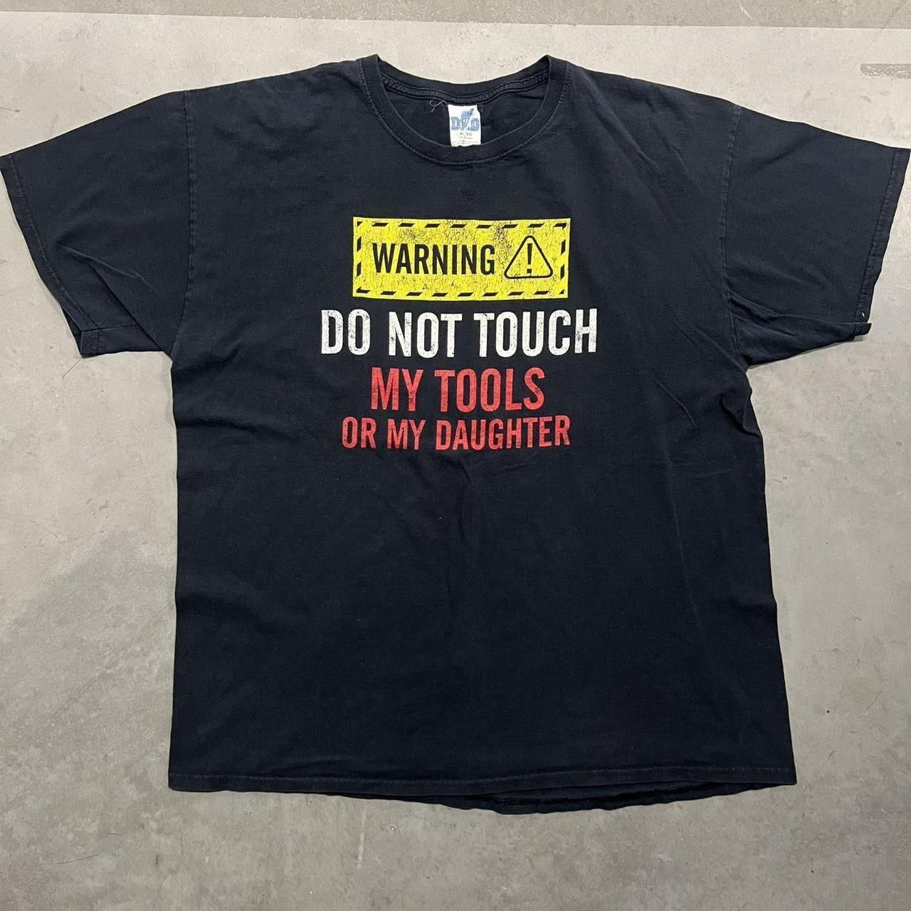 Vintage Vintage Y2K/2000s Funny Dad Joke Comedy Black Graphic Tee! Size US XL / EU 56 / 4 - 1 Thumbnail