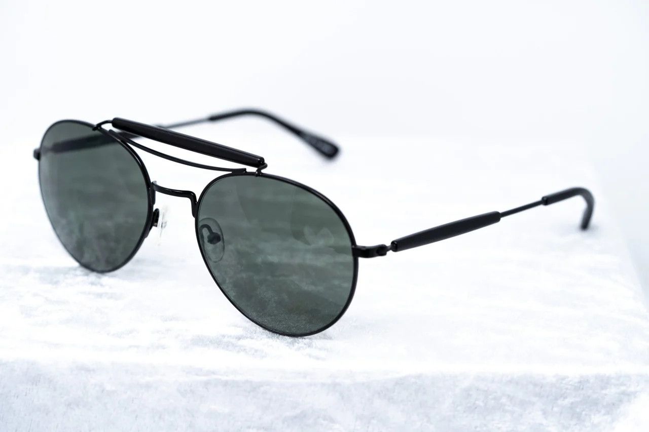 Yohji Yamamoto Yohji Yamamoto Sunglasses Round Black and Grey Size ONE SIZE - 12 Thumbnail