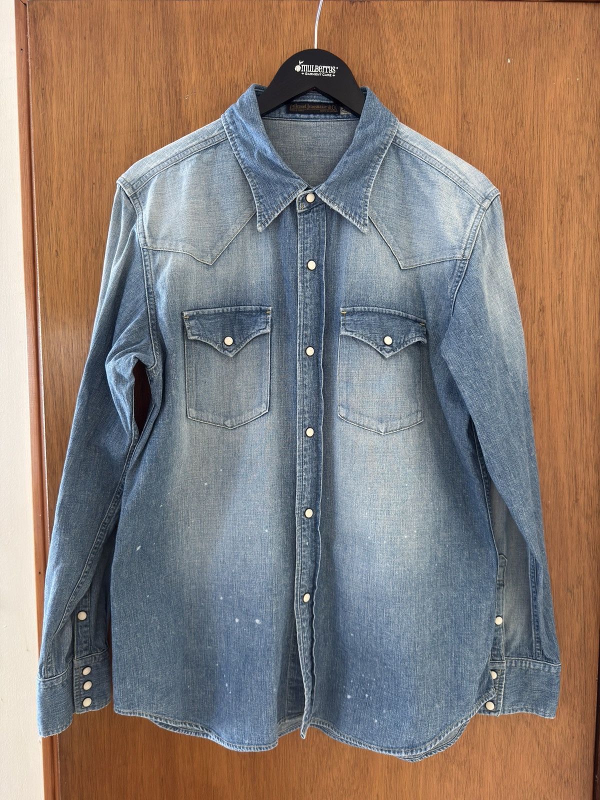 Full Count 4894HW Denim Western Shirt sz 42