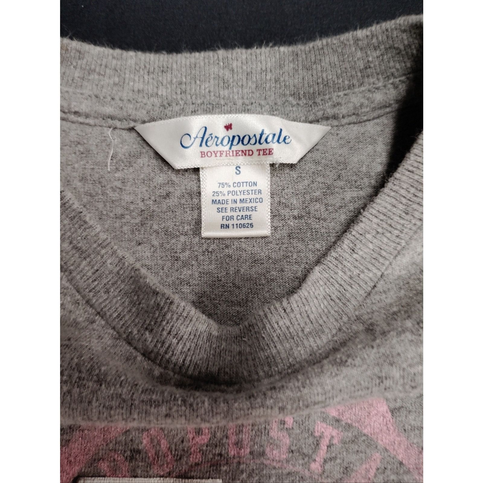 Aeropostale AERO Grey Graphic Logo Tee Size S / US 4 / IT 40 - 3 Thumbnail