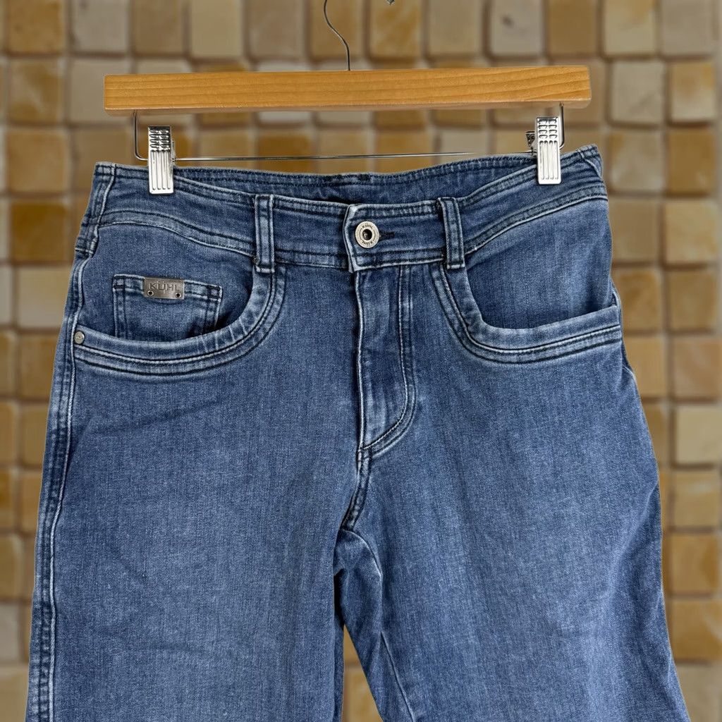 Denime Kuhl Klassic Jeans Mens 30x30 Blue Denim Stretch Hiking Casual Regular Straight 5-Pocket Zipper Fly Mid Rise Jeans Size US 30 / EU 46 - 1 Thumbnail