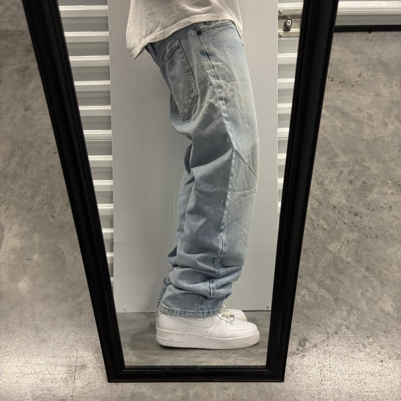 Japanese Brand × Vintage Vintage Y2K/2000s Light Blue Wash Essential Denim Jeans! Size US 34 / EU 50 - 2 Thumbnail
