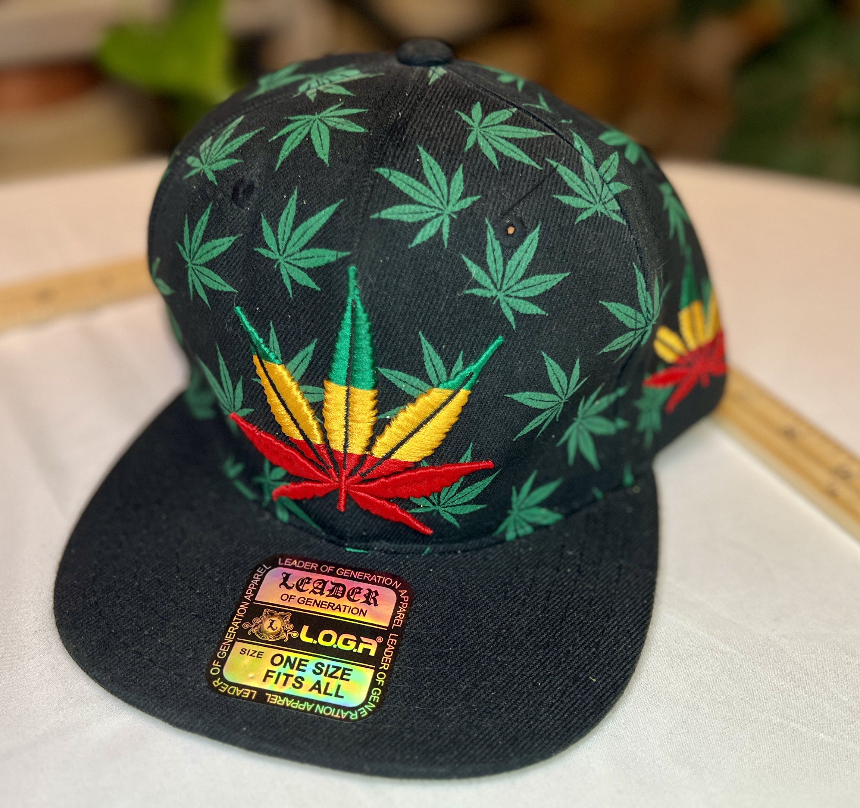 Other Pot Leaf Hat Red Gold and Green Raggae Size ONE SIZE - 1 Thumbnail