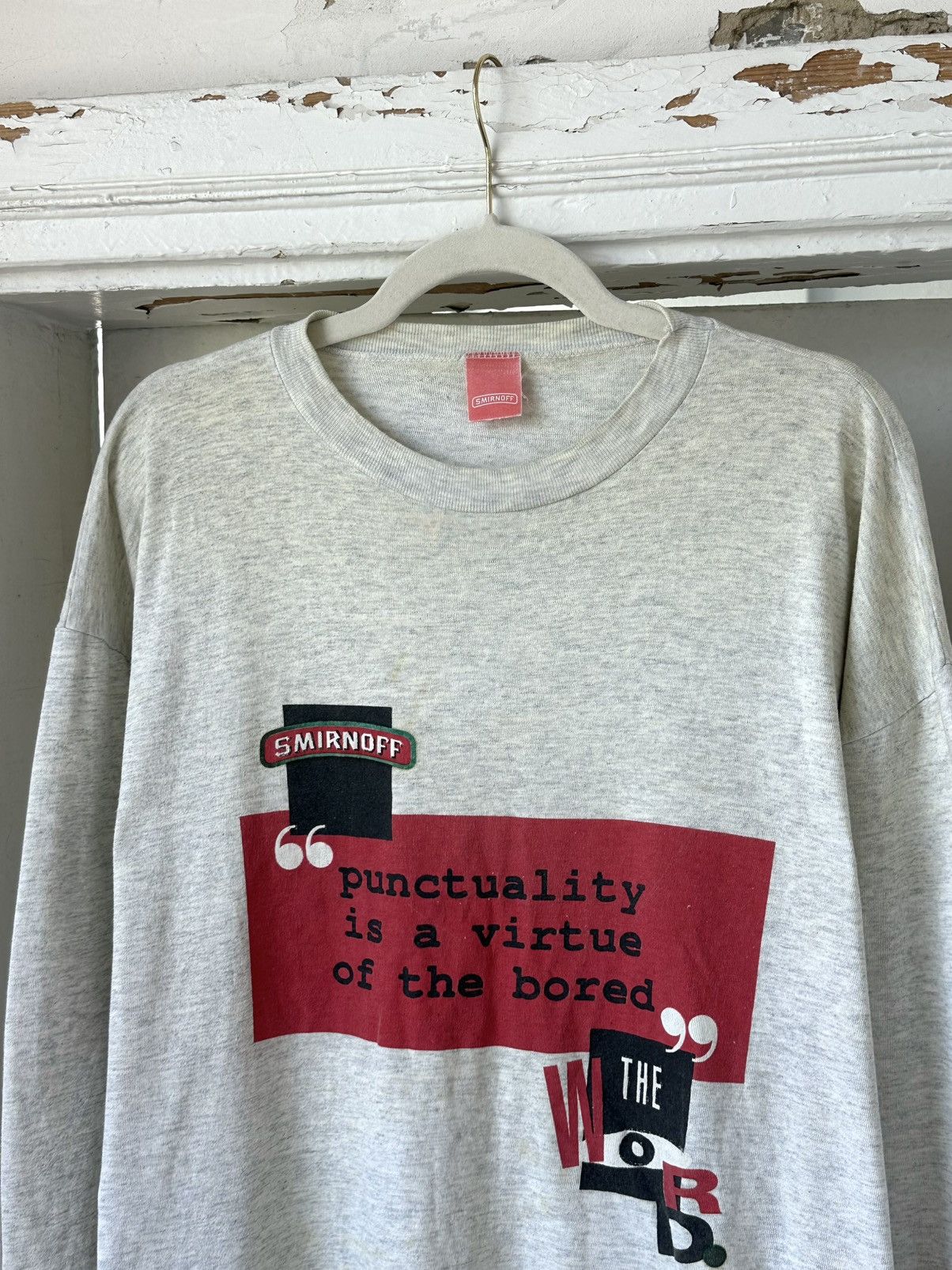 Vintage Vintage Smirnoff Printed Long Sleeve Size US XL / EU 56 / 4 - 2 Thumbnail