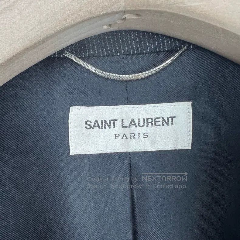 Saint Laurent Paris Saint Laurent Paris Black and Gray Striped Suit Size US S / EU 44-46 / 1 - 4 Thumbnail