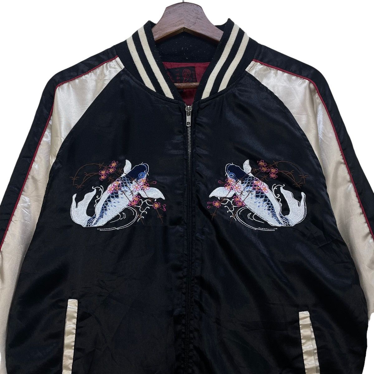 Japanese Brand 🔥Vintage Sukajan Embroidered Koi Jacket Size US M / EU 48-50 / 2 - 4 Thumbnail