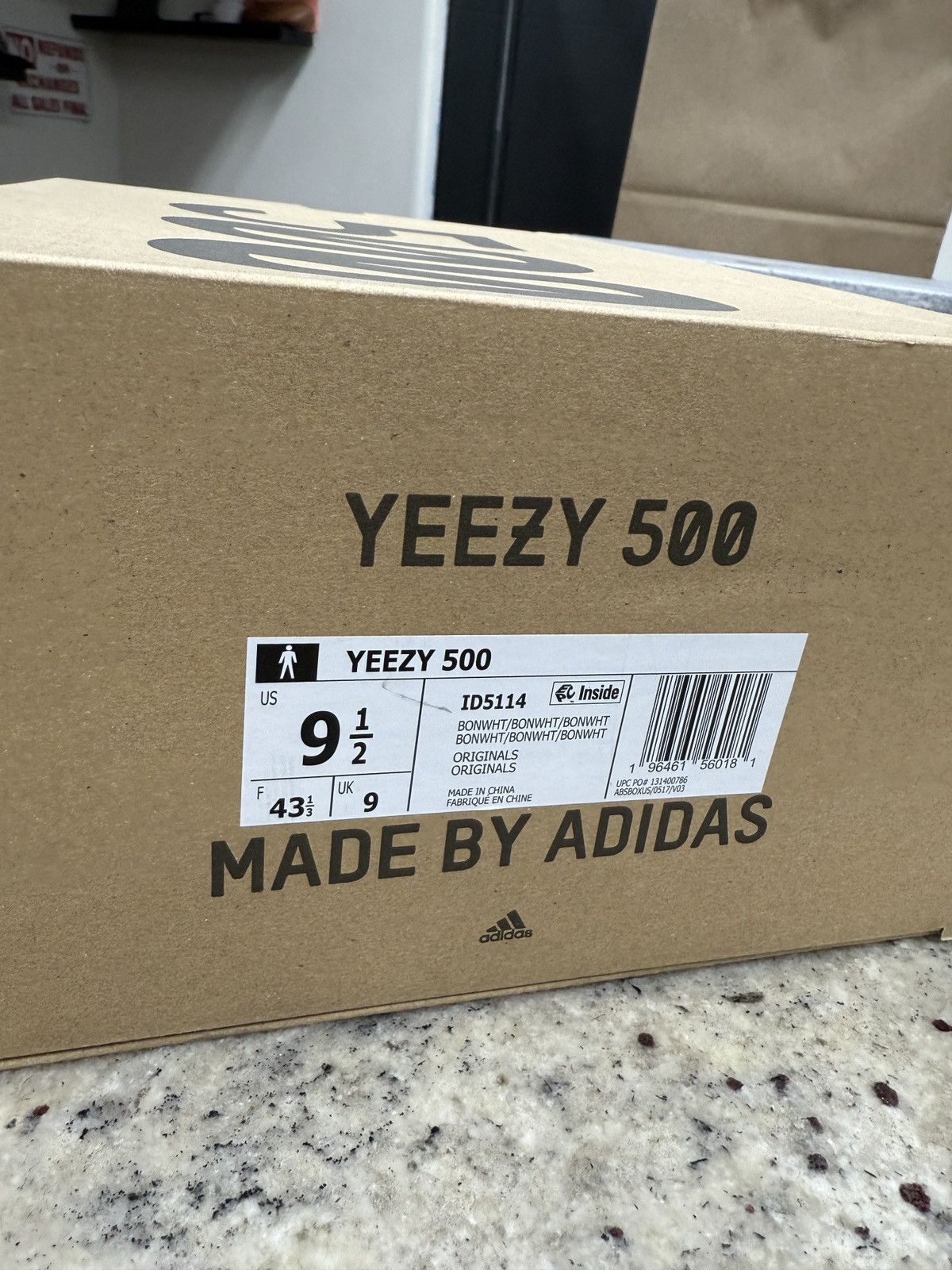 Yeezy Adidas Yeezy 500 Bone Whites (2023) Size US 9.5 / EU 42-43 - 6 Thumbnail