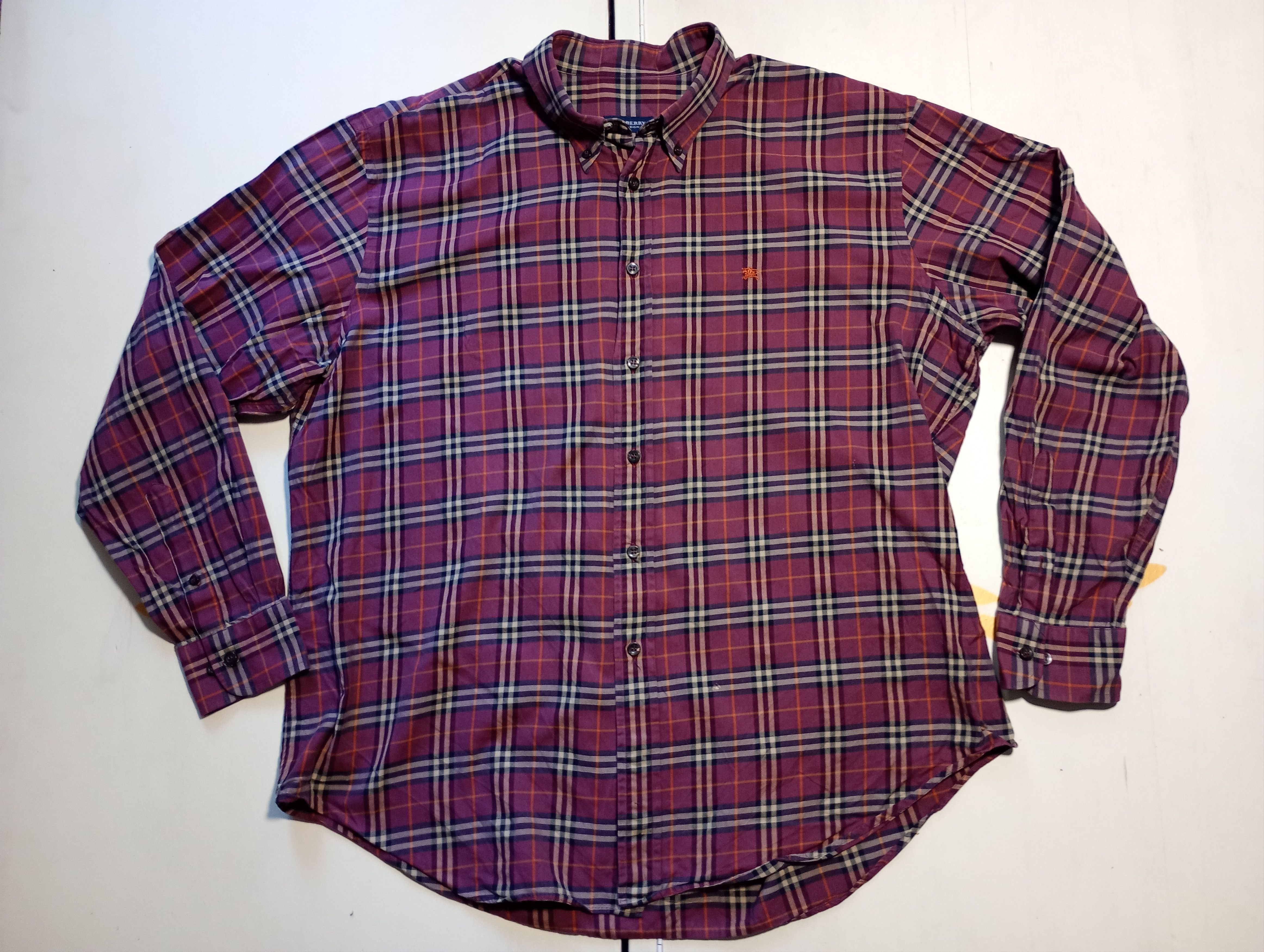 Burberry × Designer Burberry Checkered Shirt Vintage Size 6 Size US XXL / EU 58 / 5 - 1 Thumbnail