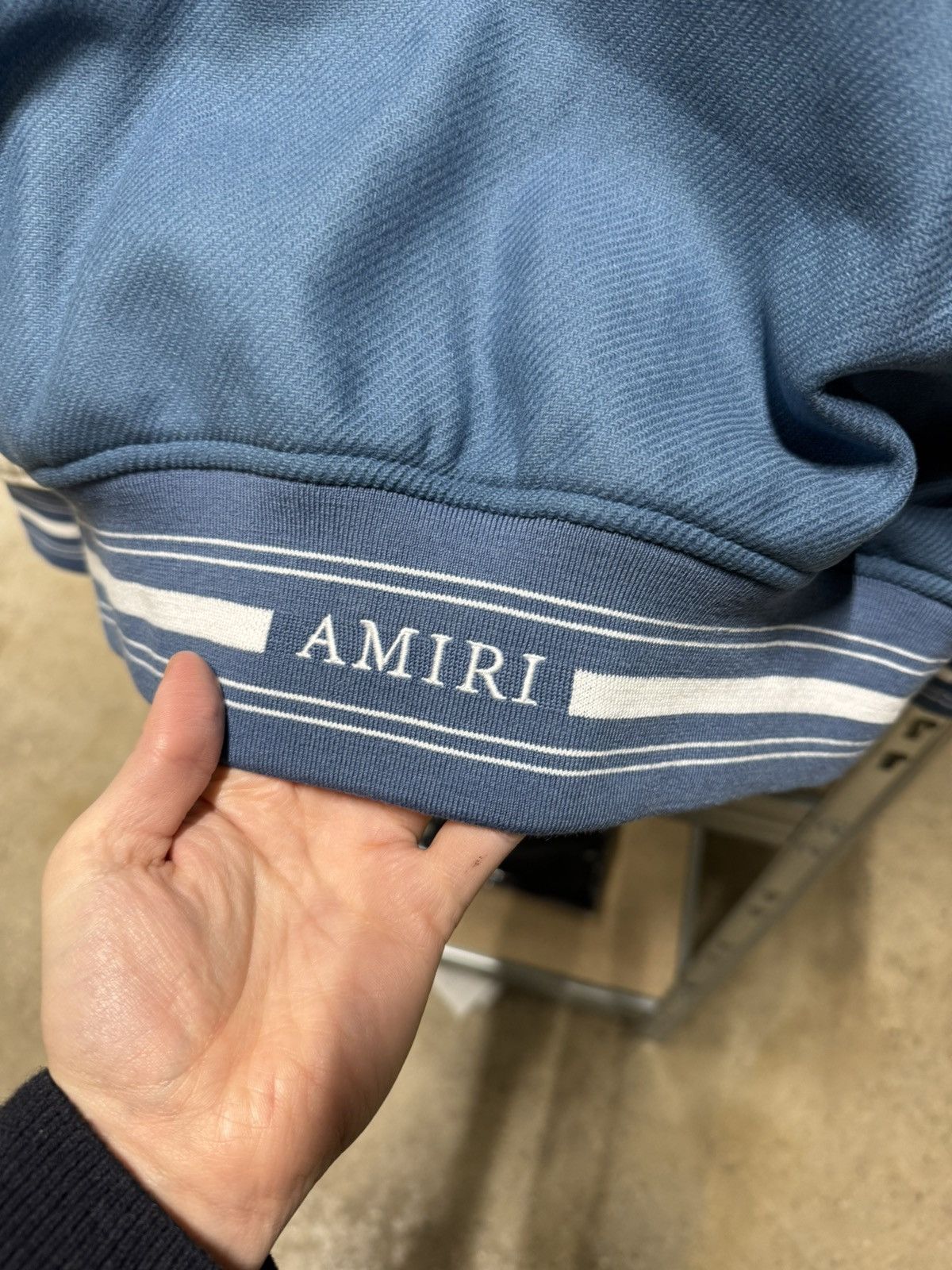 Amiri Amiri Bluefin Imagination Leather Varsity Jacket NEW 3200$ Size US M / EU 48-50 / 2 - 9 Thumbnail