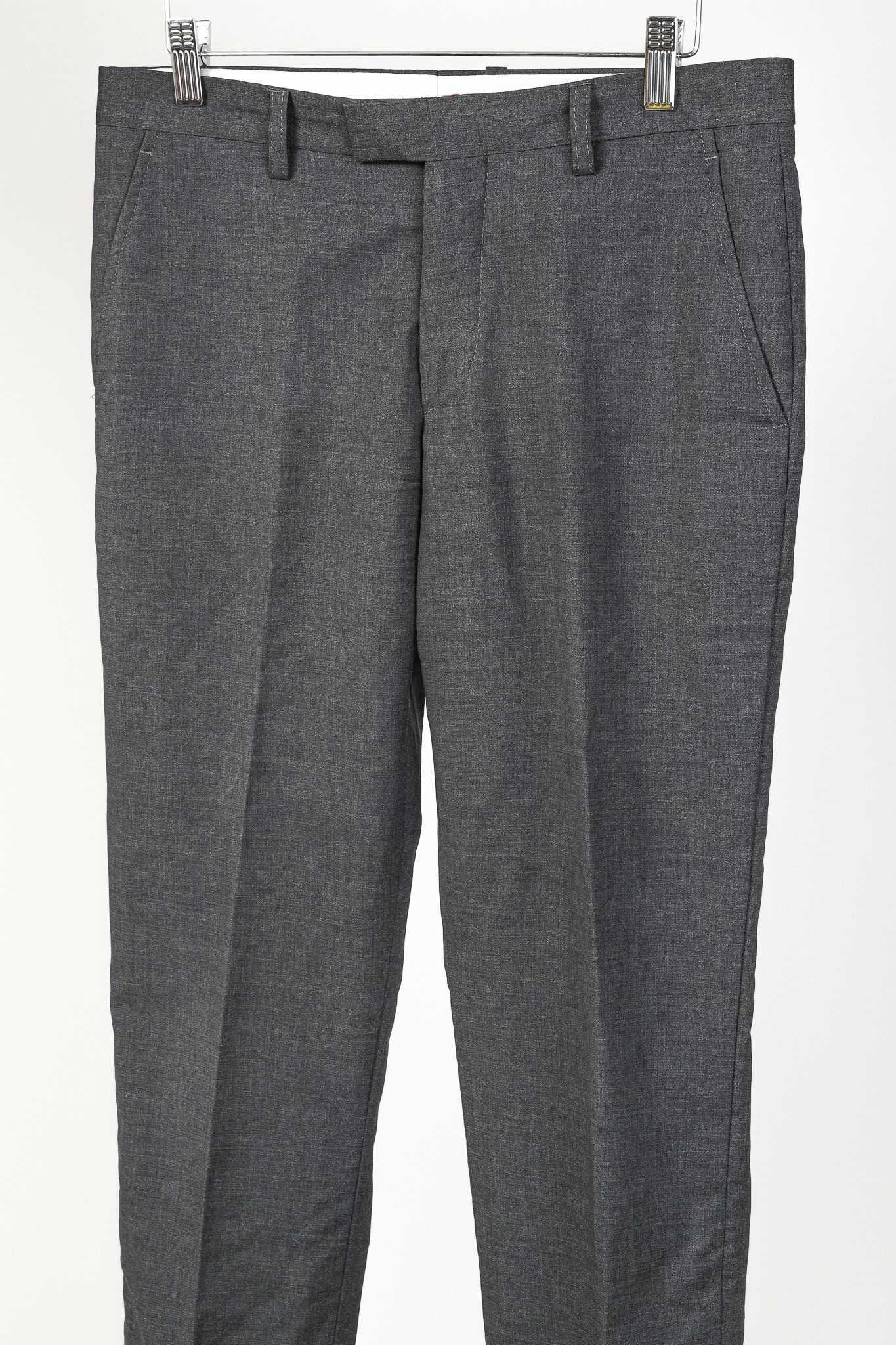 Etro Etro Grey Wool-Suiting Straight-Leg Trousers Size US 32 / EU 48 - 3 Thumbnail