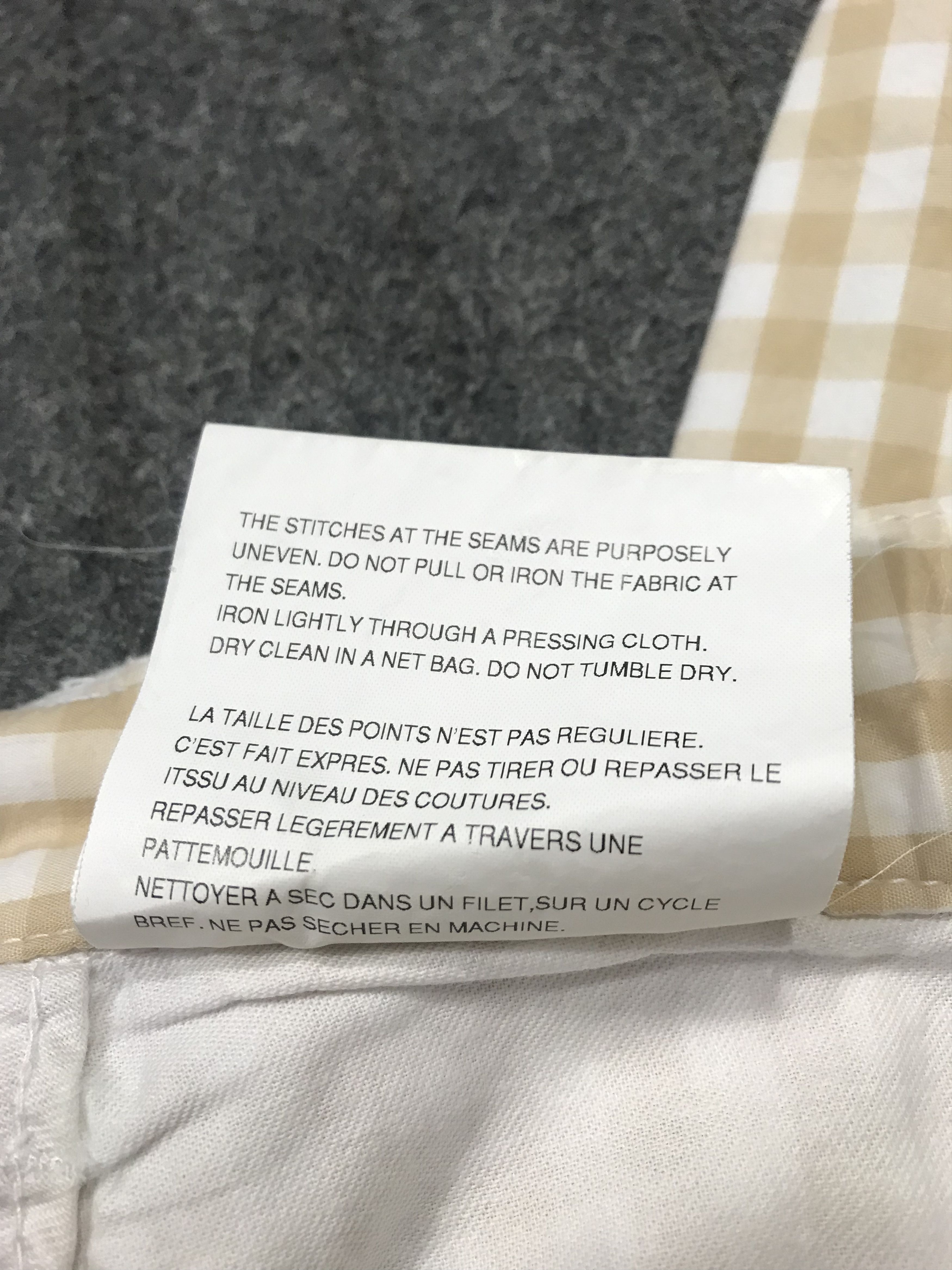 Comme des Garcons × Japanese Brand Comme Des Garçon Gingham Pant Slack Trouser Checked Size US 28 / EU 44 - 9 Thumbnail