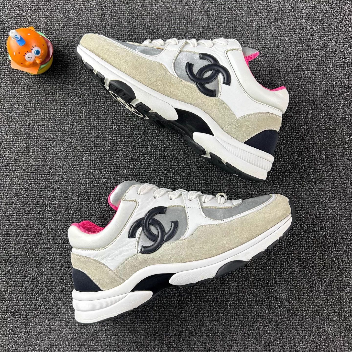 Chanel Chanel color blocked sneakers women's 37 Size US 6 / IT 36 - 4 Thumbnail