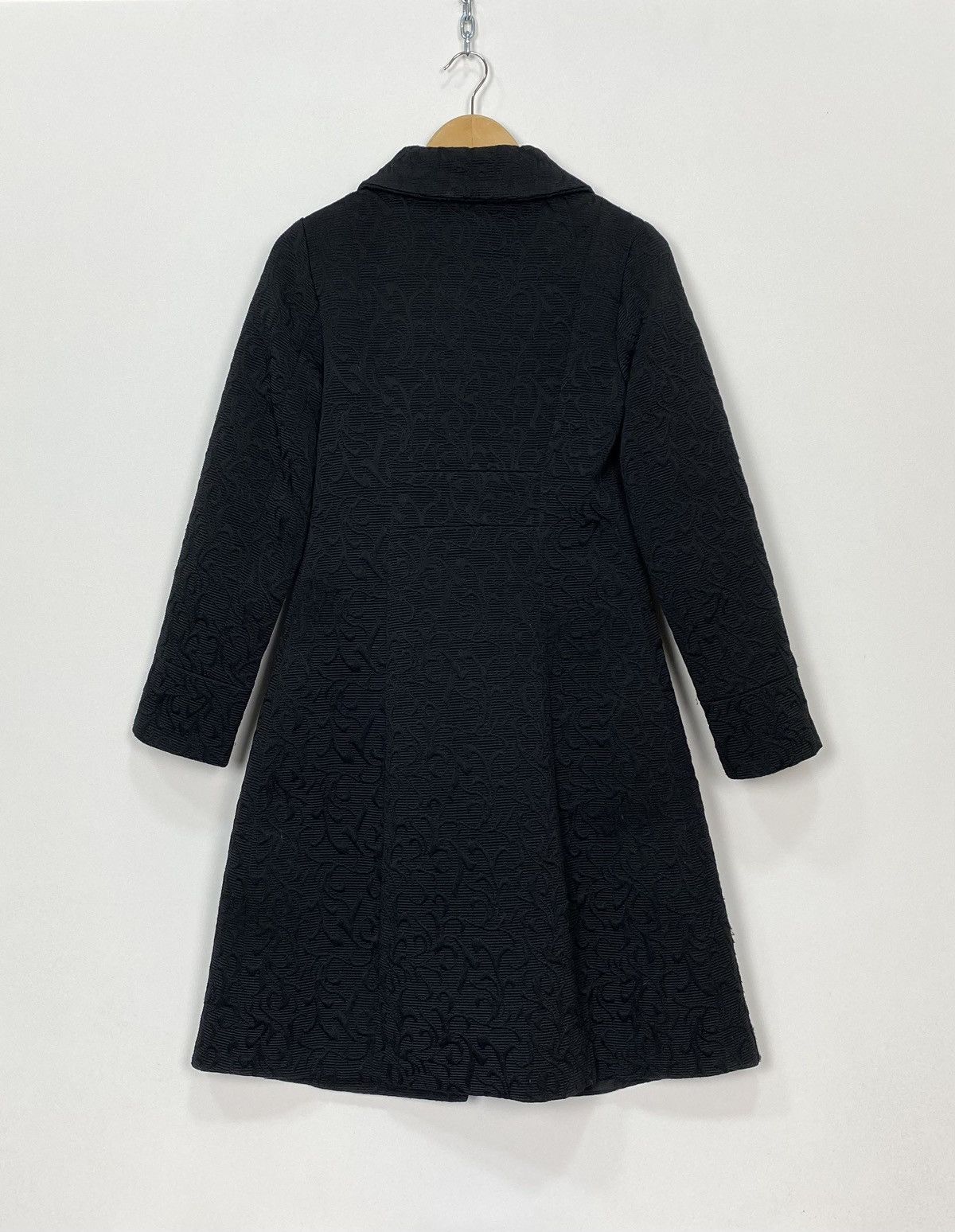 Desigual DESIGUAL Womens Graphic Overcoat UK 12 Medium Black Floral Size M / US 6-8 / IT 42-44 - 10 Thumbnail