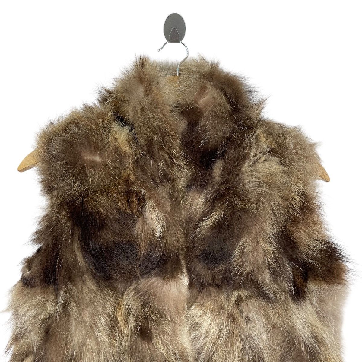 Vintage Vintage Adrienne Landau Raccoon Fur Sleeveless Vest Coat Size S / US 4 / IT 40 - 3 Thumbnail