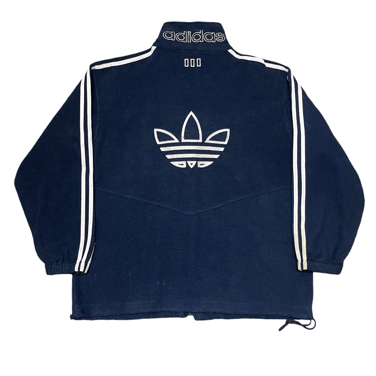 Adidas Vintage 90's Adidas Trefoil Embroidered Zipper Jacket Size US L / EU 52-54 / 3 - 1 Thumbnail